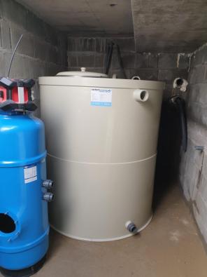 Rundbehälter Vorort gefertigt